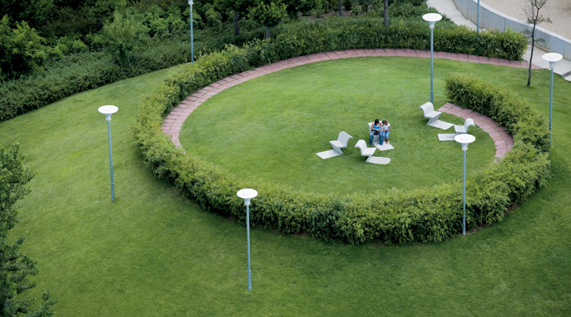 Circular grass