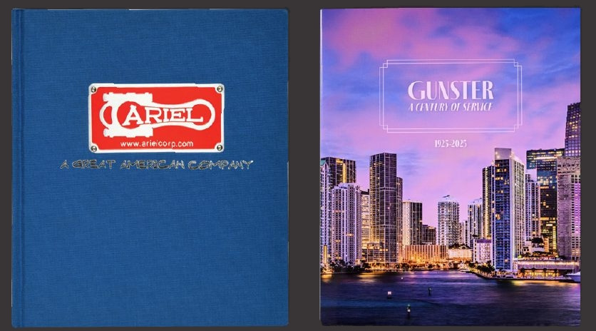 Ariel and Gunster anniversary books